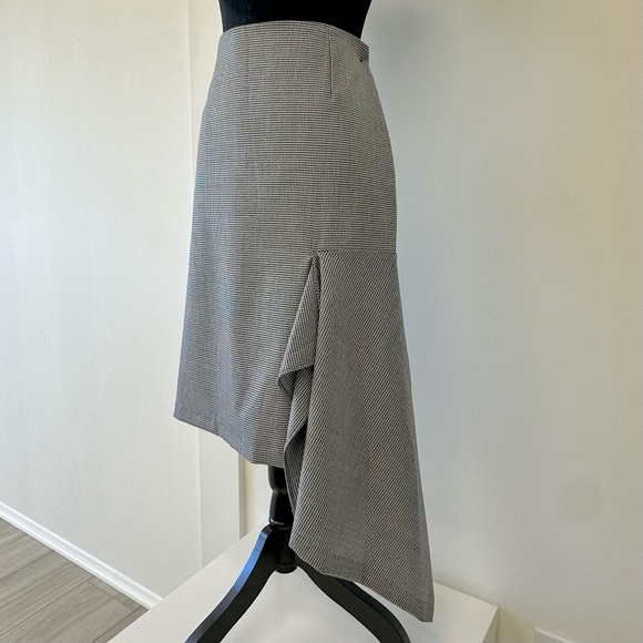 Balenciaga | Houndstooth Godet Midi Skirt - Picture 10 of 12